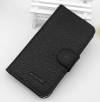 Leather Wallet/Case for Alcatel One Touch S'Pop OT 4030d  Black (OEM)