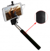 Selfie iPhone Rod with Press Button cable Black