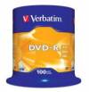 VERBATIM DVD-R 16X 120/4.7G Spindle 100T Matt Silver