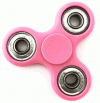 BLCR Three-Spinner Fidget Toy Plastic 3 minute EDC Hand Spinner for Autism and ADHD Phosphorus ELEMENT-1040 Pink