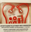 Hands-free Bluetooth Wireless Sport Headset with Microphone - Orange (OEM)