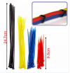 Cable Ties Coloured 4 Different Length 100 pcs