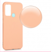 Mat Soft TPU Phone Case Cover for  Samsung Galaxy M31 peach color  (OEM)