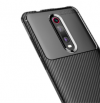 Θήκη  TPU σιλικονη Carbon fiber Shockproof    πίσω κάλυμμα για Xiaomi Mi 9T / Redmi K20 Pro Μαύρο (oem)