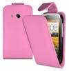 Leather Flip Case for HTC Desire C Pink (OEM)