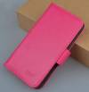 Leather Wallet Stand/Case for Huawei Ascend G620s Magenta (ΟΕΜ)