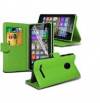 Microsoft Lumia 435 - Δερμάτινη Πορτοφόλι Stand Θήκη  Πράσινο (OEM)