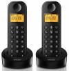ΑΣΥΡΜΑΤΟ ΤΗΛΕΦΩΝΟ Philips D1202B Duo Μαύρο ΑΣΥΡΜΑΤΟ ΤΗΛΕΦΩΝΟ Philips D1202B Duo Μαύρο
