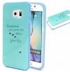 Samsung Galaxy S6 Edge + G928F - TPU Gel Case Words and Swallows (OEM)