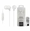 Hands Free Stereo Sony MDR-EX15AP/WC για android και iphone 3,5 mm Άσπρο