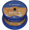 VERBATIM DVD-R 16X 120/4.7G Spindle 50T Matt Silver