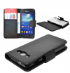 Samsung Galaxy Ace 3 S7272 Leather Case Flip Wallet Black