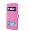 Apple iPhone 6 4,7" - Leather Case With Window Pink (OEM)