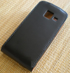 Nokia X2-01 - Leather Flip Case Black (OEM)