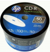 HP Blank 52X CD-R CDR 700MB 80MIN White Inkjet Hub Printable 50 DISCS