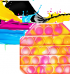 Pop It Παιχνίδι  ΑντιΣτρες - Bubble νερομπογιες χρωματισμος οκταγωνο (oem)(bulk)
