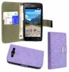 Huawei Ascend Y530 - Leather Wallet Case Lilac Colour With Diamond (OEM) Huawei Ascend Y530 - Leather Wallet Case Lilac Colour With Diamond (OEM)