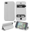 Apple iPhone 5/5S Caller ID Table Talk Flip Cover Case Λευκό Με Διαμαντάκι Για Το Κάτω Κουμπάκι (ΟΕΜ) Apple iPhone 5/5S Caller ID Table Talk Flip Cover Case Λευκό Με Διαμαντάκι Για Το Κάτω Κουμπάκι (ΟΕΜ)
