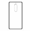 TPU Silicone back cover case Clear with frame black for Nokia 5 (oem)