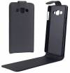 Samsung Galaxy A7 (A700F) - Leather flip Case Black (OEM)