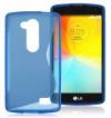 LG L Fino D290N/L Fino Dual D295 - TPU Gel Case S-Line Blue (OEM)