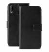 Leather Stand Case With Plastic Rear Cover for Huawei P20 Lite Black (oem)