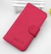 Leather Wallet/Case for Alcatel One Touch Idol Mini OT-6012X/OT-6012D Magenta ()