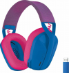 Logitech G435 Lightspeed Wireless Over Ear Gaming Headset with Bluetooth / USB connection Blue/Fuchsia