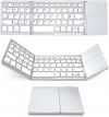 Jelly Comb Bluetooth Πτυσσόμενο Πληκτρολόγιο με TouchPad για iOS, Android, Windows, PC, Tablet & Smartphone Ασημί Jelly Comb Bluetooth Πτυσσόμενο Πληκτρολόγιο με TouchPad για iOS, Android, Windows, PC, Tablet & Smartphone Ασημί