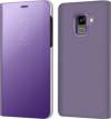 Mirror Clear View Cover Flip for Samsung Galaxy  A8 (2018)  Mauve   (OEM)