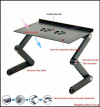   T8 Laptop Ergonomic Laptop Desk     & 2  (OEM)