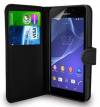 Sony Xperia E4 - Leather Wallet Case Black (ΟΕΜ)