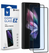 Whitestone Dome EZ Galaxy Z Fold 3 Glass Screen Protector [Dome Glass EZ] Full Coverage Tempered Glass Shield [Easy Install] by Whitestone for Samsung Galaxy Z Fold 3 - Two Pack