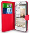 Leather Wallet Stand/Case for Huawei Ascend G620s Red (ΟΕΜ)