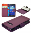 Samsung Galaxy Ace 3 S7272 Δερμάτινη θήκη Flip Πορτοφόλι Μώβ Samsung Galaxy Ace 3 S7272 Δερμάτινη θήκη Flip Πορτοφόλι Μώβ