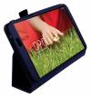 LG G Pad 8.3 V500 - Leather Stand Case Dark Blue (OEM)