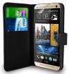 Δερμάτινη Θήκη/Πορτοφόλι Με Σκληρό Πίσω Κάλυμμα για  HTC One M9 Plus Μαύρο (ΟΕΜ)