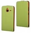 Microsoft Lumia 640 XL - Leather Flip Case Green (OEM)