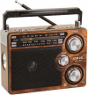 CMIK MK-1063 USB Rechargeable Desk Radio Brown