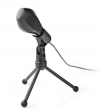 NEDIS MICTU100BK Wired Microphone Dual Condenser With Tripod USB