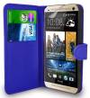Δερμάτινη Θήκη/Πορτοφόλι Με Σκληρό Πίσω Κάλυμμα για HTC One M9 Plus Μπλέ (ΟΕΜ)