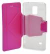 Samsung N910 Galaxy Note 4 Leather Wallet  Case Magenta (Ancus)