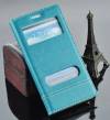 Samsung Galaxy S3 i9300 - Leather MagneticCaller Id Case urquoise (OEM)