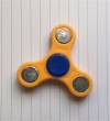 BLCR Tri-Spinner Fidget Toy EDC Plastic 1 minute "Small" Hand Spinner "Ninja Claw" for Autism and ADHD Yellow