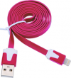 Καλώδιο Flat Φόρτισης και Μεταφοράς Δεδομένων USB σε Lightning - 1m Μοβ Καλώδιο Flat Φόρτισης και Μεταφοράς Δεδομένων USB σε Lightning - 1m Μοβ