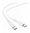 Hoco X62 Fortune USB 2 Cable USB-C male - USB-C male (Fast Charging 100 watt) Λευκό 1.5m