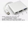 Type C USB 4K HD Multimedia Interface USB3 Adapter 3 in 1 Hub Charger Cable (OEM) Type C USB 4K HD Multimedia Interface USB3 Adapter 3 in 1 Hub Charger Cable (OEM)