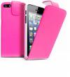 iPhone 5 Δερμάτινη Θήκη Hot Pink