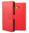 Microsoft Lumia 640 -  Leather Wallet Case Red (OEM)