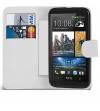 Δερμάτινη Θήκη Πορτοφόλι για HTC Desire 610 Άσπρο (ΟΕΜ)
